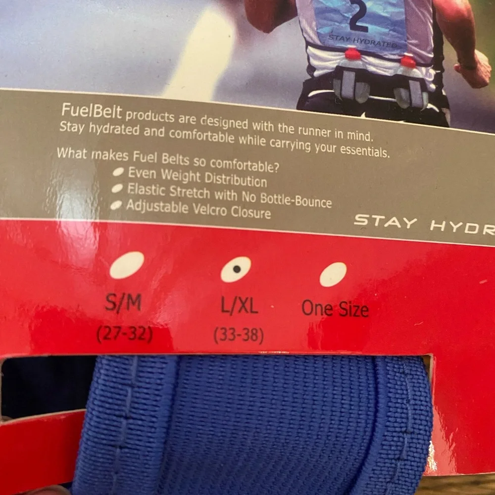 NWT Running Hydration FuelBelt (L/XL) in Blue